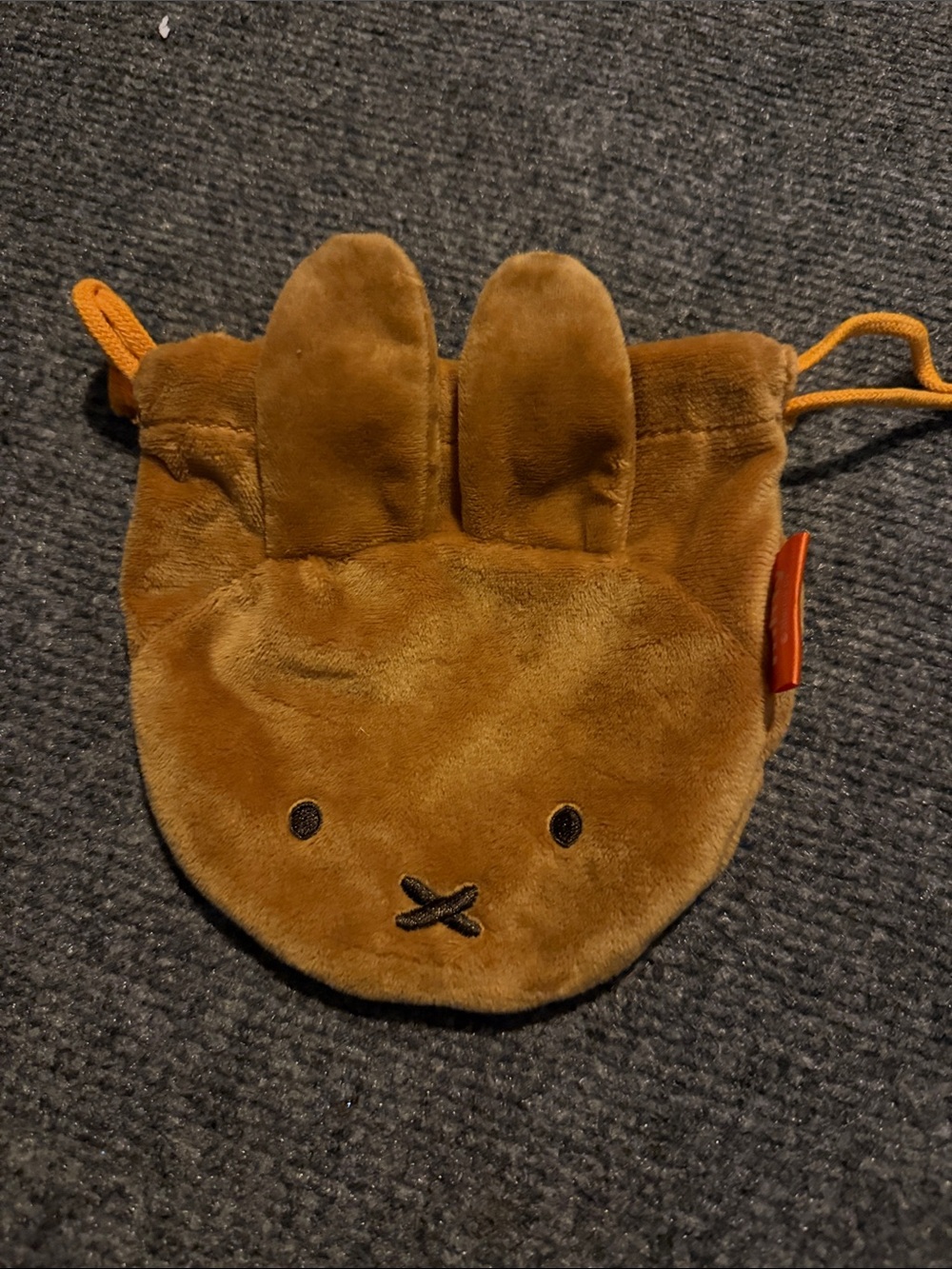 miffy Plush Bunny Drawstring Pouch